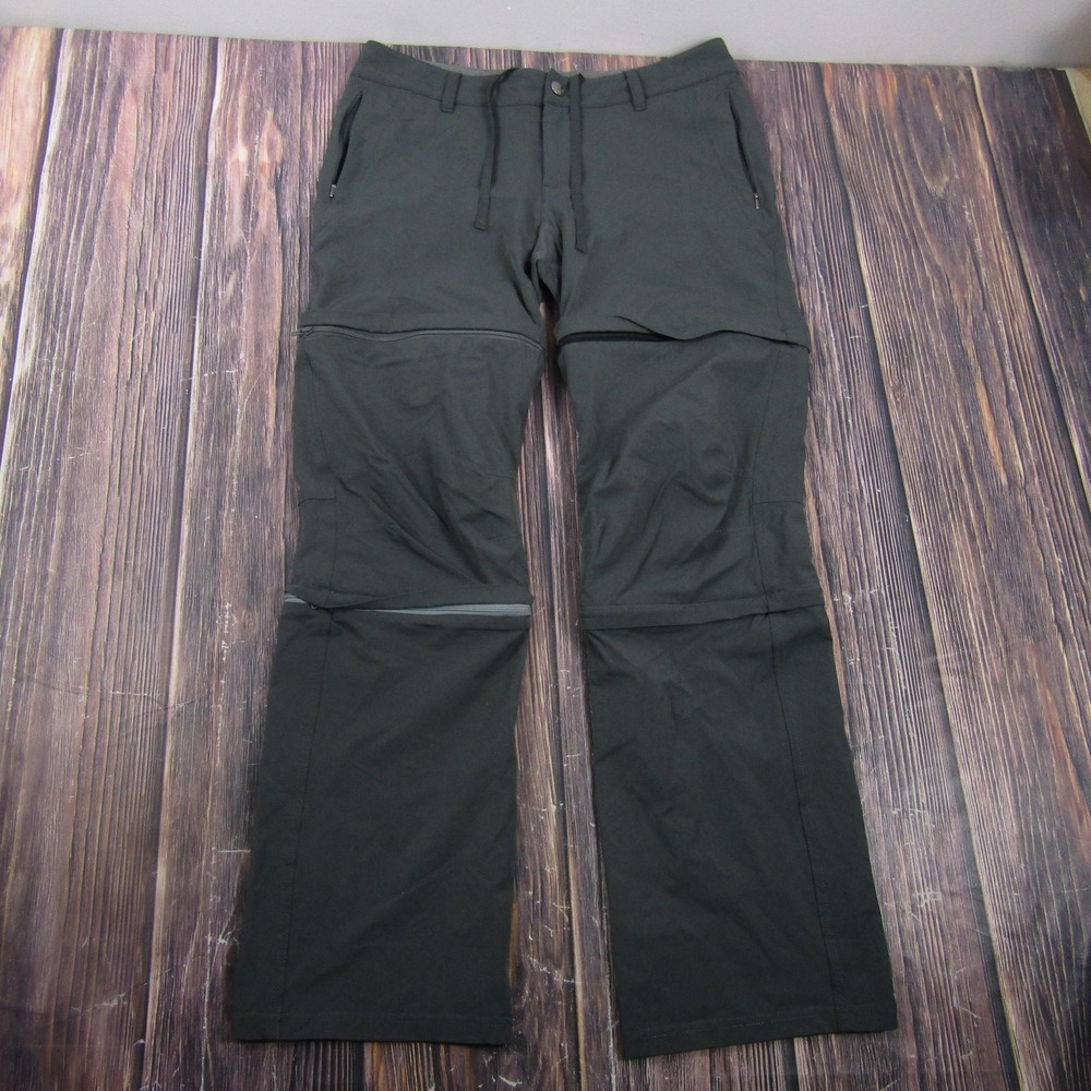 REI Black Straight Leg Convertible Hiking Pants